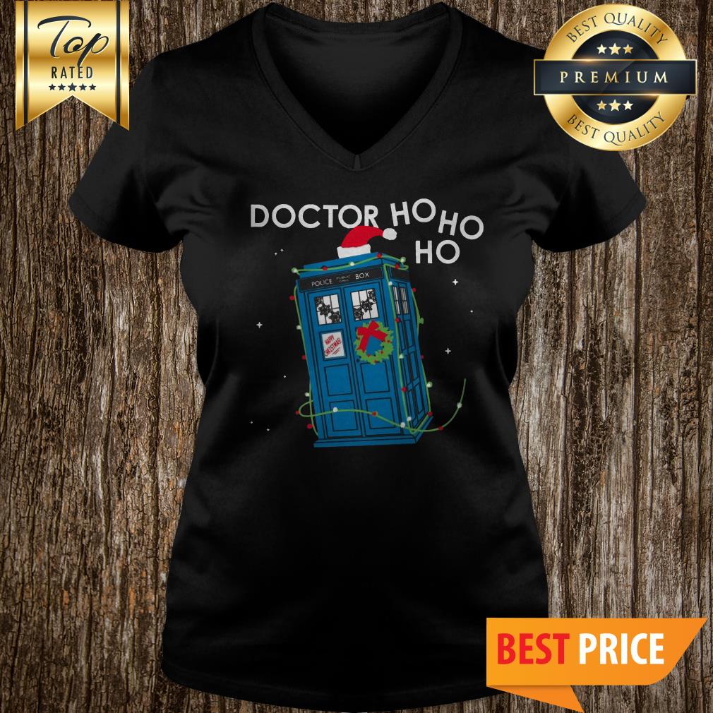 Police Box Dr Who Ho Ho Ho Christmas shirt