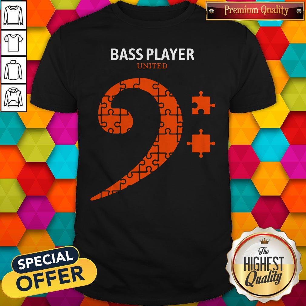 Premium Bass Player United Autism Shirt