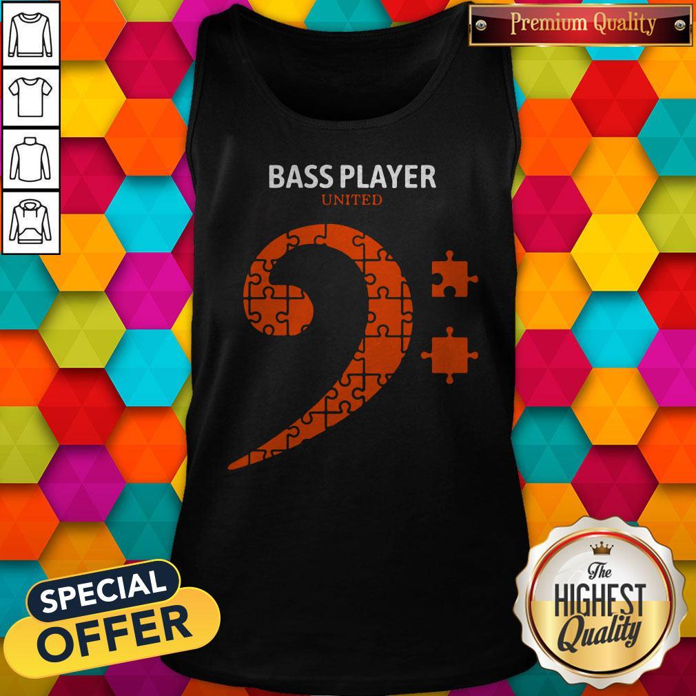 Premium Bass Player United Autism Shirt