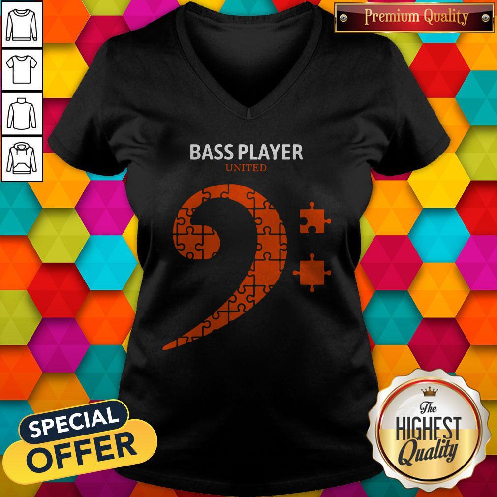 Premium Bass Player United Autism Shirt