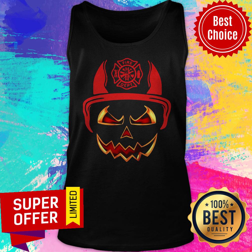 Premium Happy Halloween Skull Firefighter Shirt