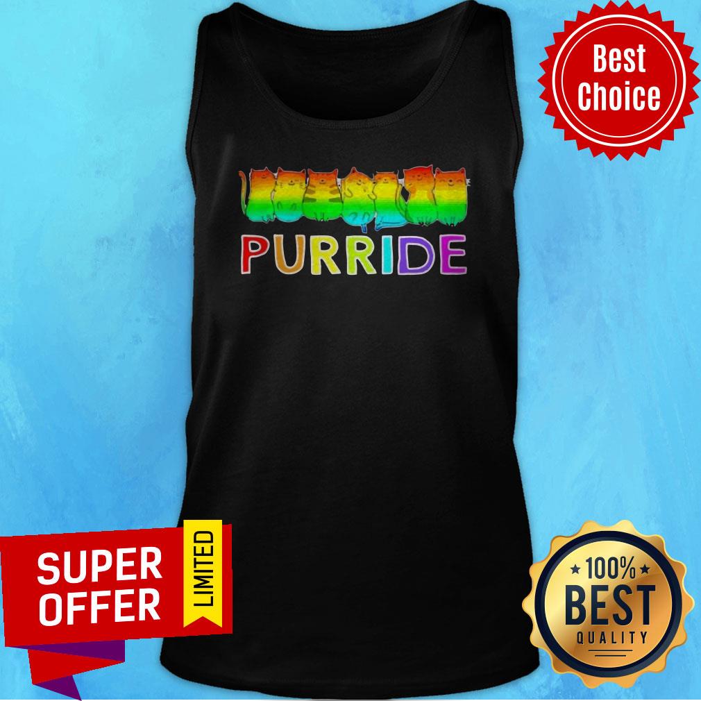 Premium Purride Cat Lgbt Pride Tee Gift Shirt