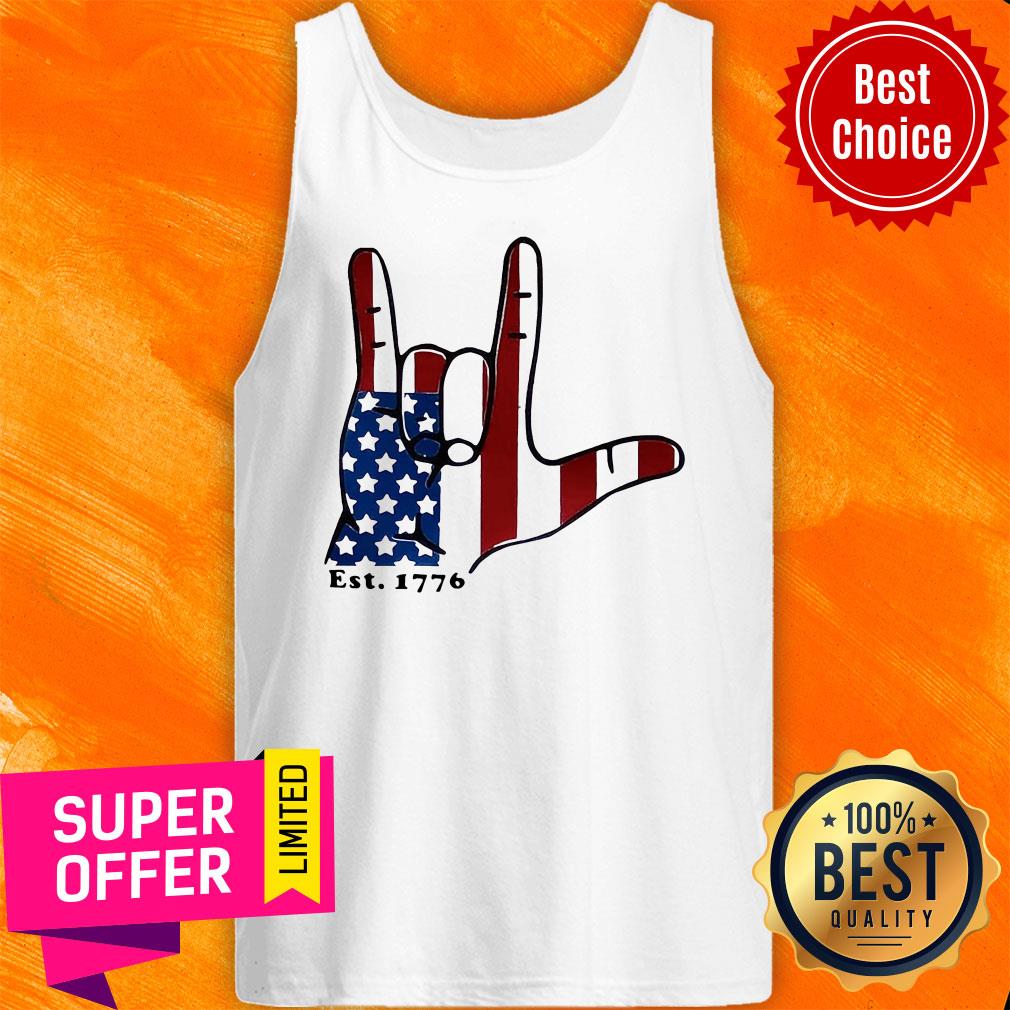 Premium Signature Langue Est 1776 American Shirt