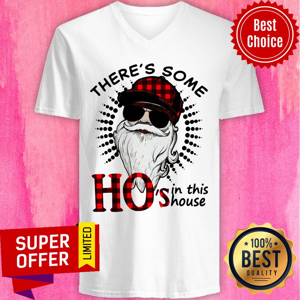Premium There’s Some Hos In This House Santa Claus Christmas Shirt