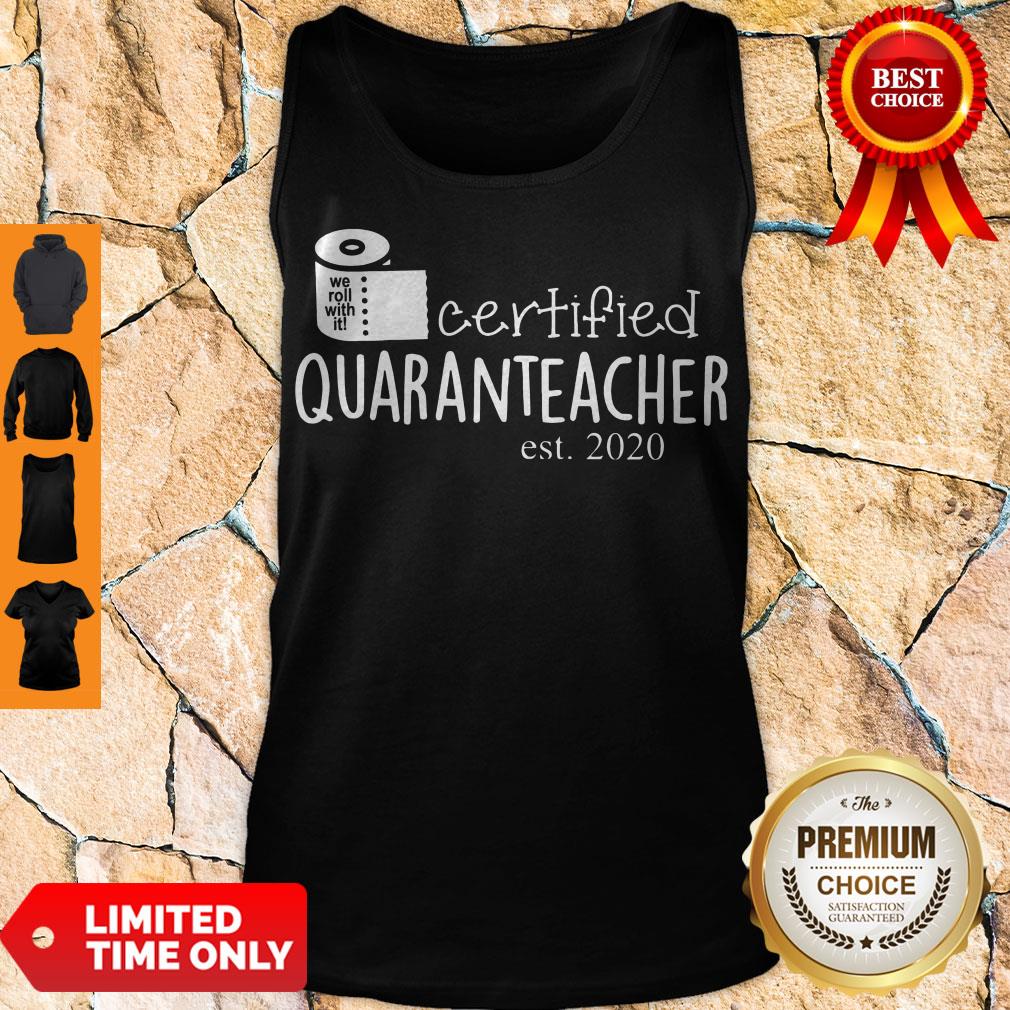 Premium Toilet Paper Certified Quaranteacher Est 2020 Shirt