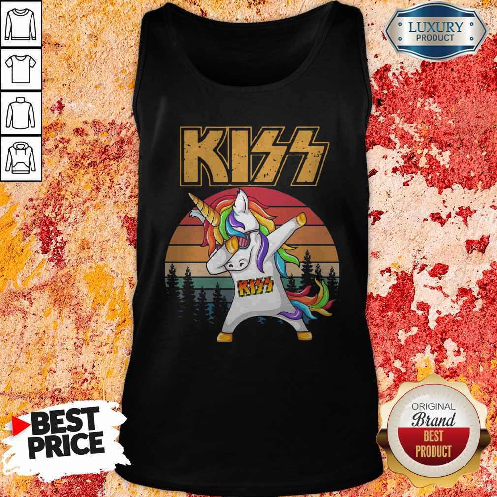 Premium Unicorn Dabbing Kiss Vintage Shirt