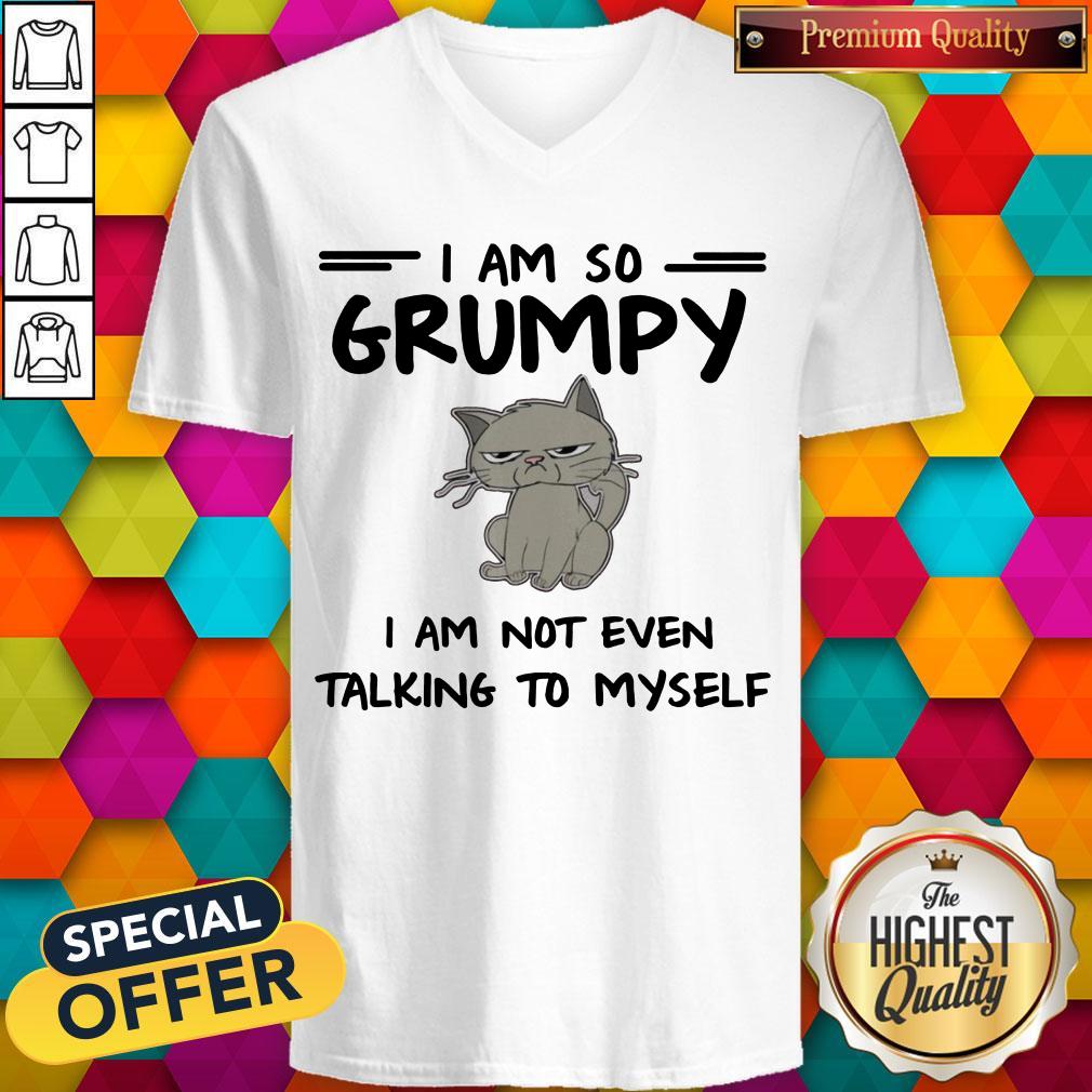 Pretty Cat I Am So Grumpy I Am Not Even Talking To Myself Shirt