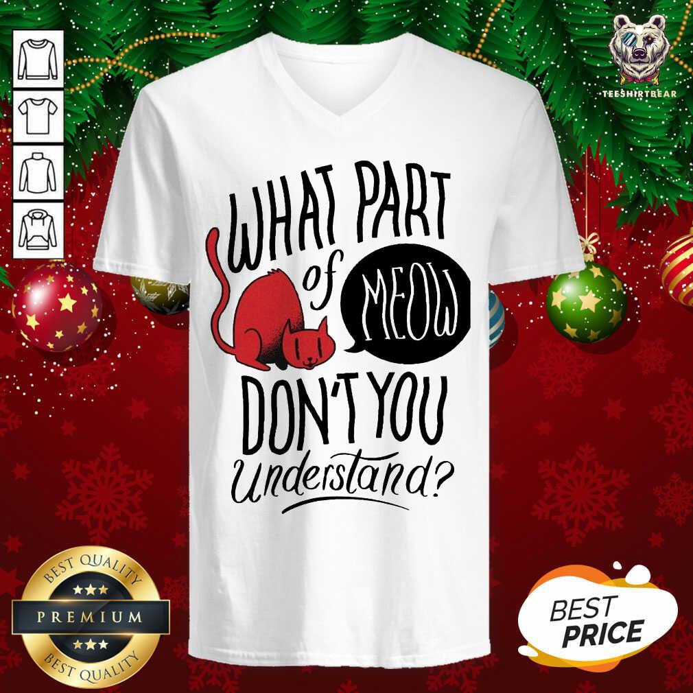 Pretty Cat What Part Of Meow Don’t You Understand Shirt