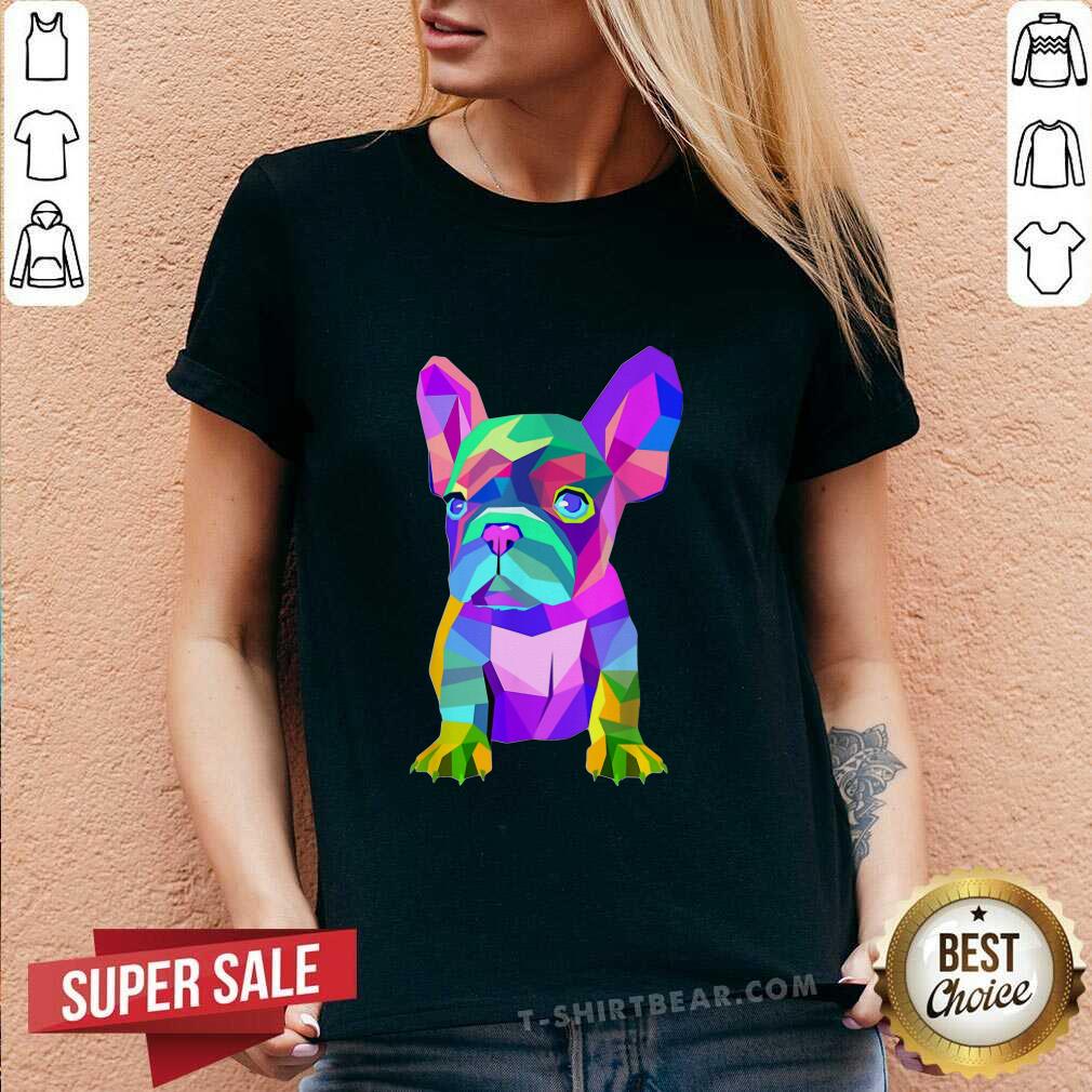 Pretty French Bulldog Colorful Shirt
