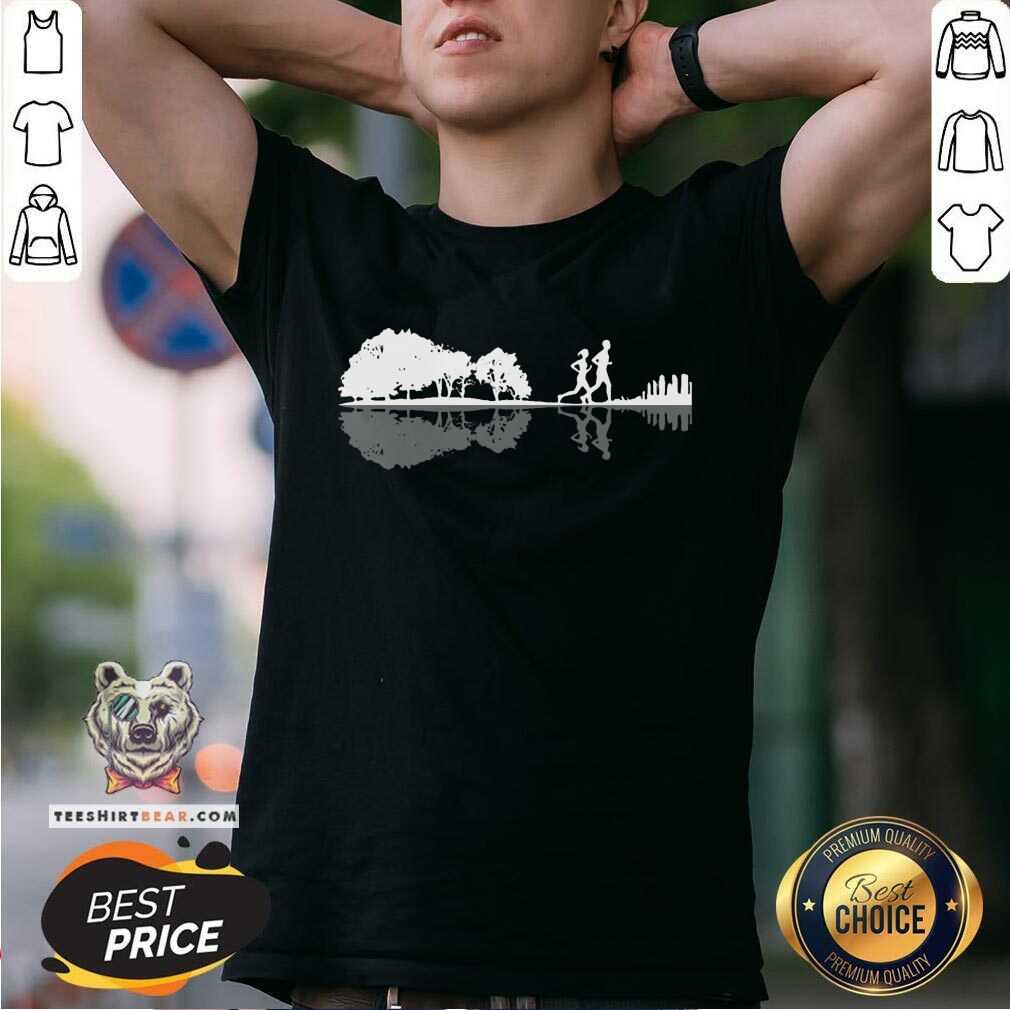 Pretty Guitar Lake Jogging Shirt