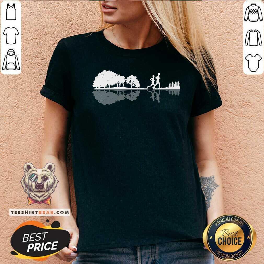 Pretty Guitar Lake Jogging Shirt