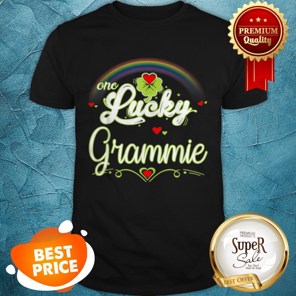 Pretty One Lucky Grammie St Patricks Day Women Mom Mother Shirt