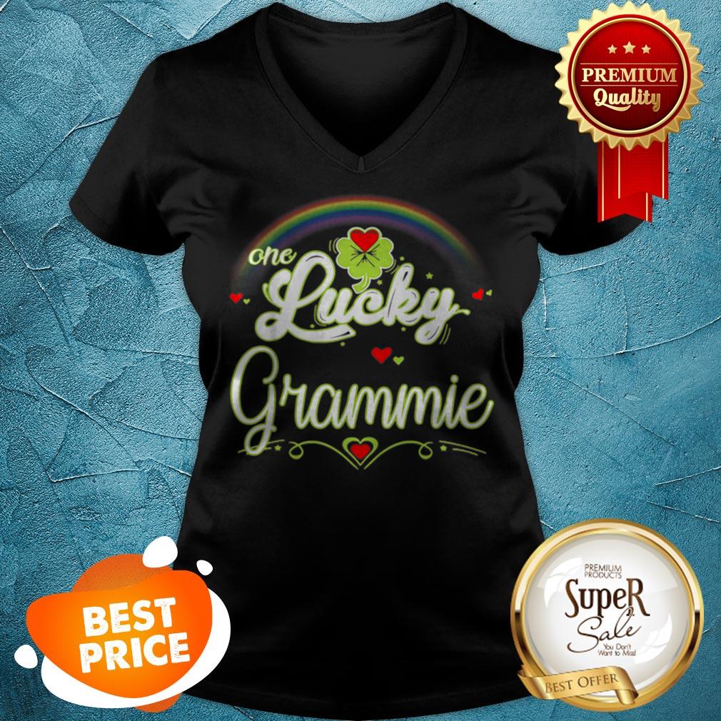 Pretty One Lucky Grammie St Patricks Day Women Mom Mother Shirt