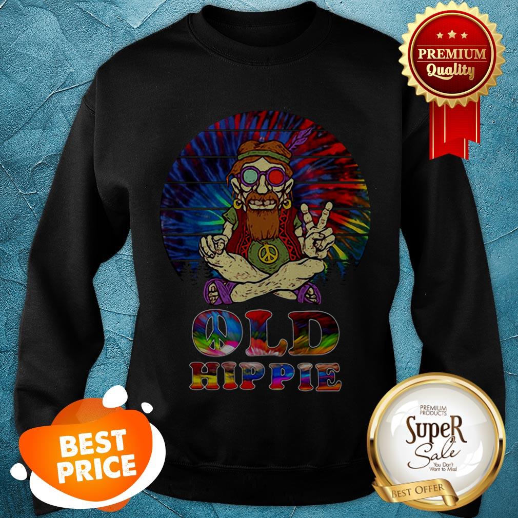 Pretty Peace Sign Old Hippie Colorful Shirt