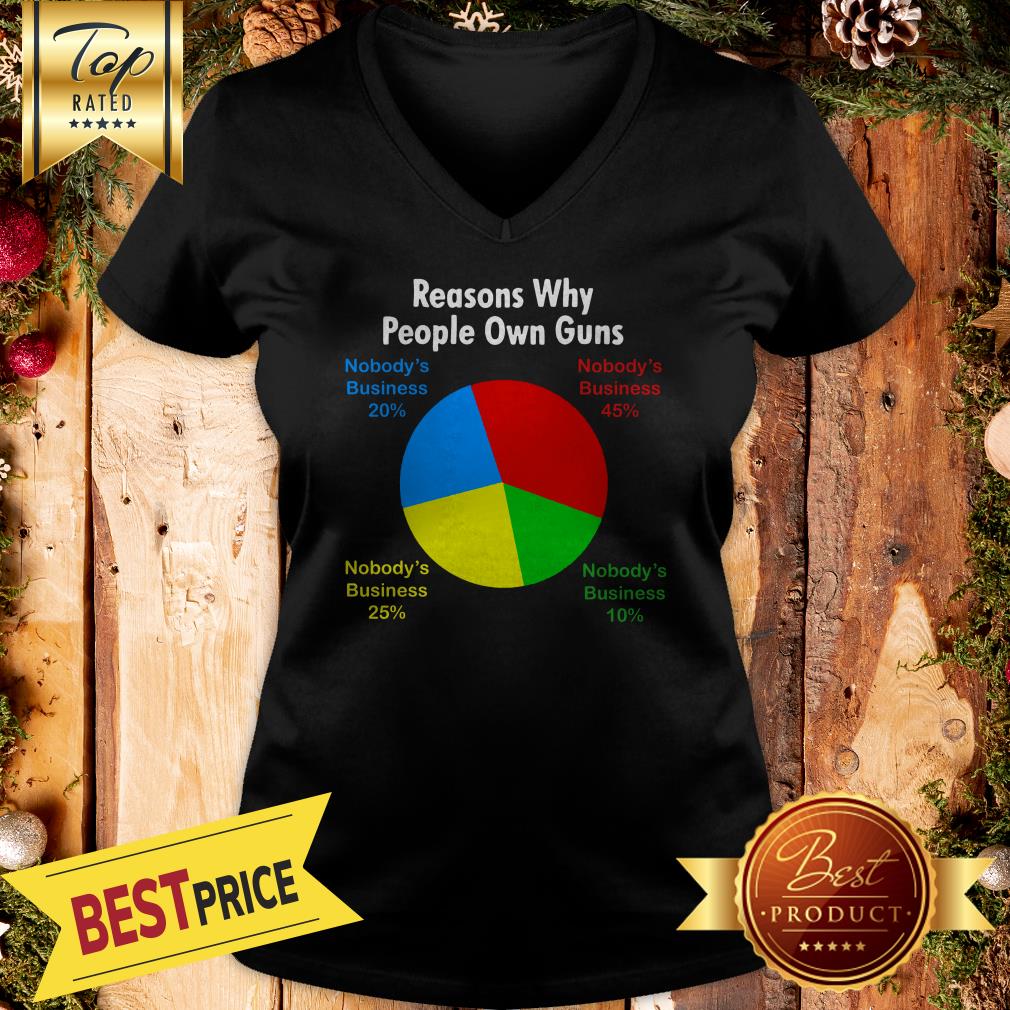 Pretty Reasons Why People Own Guns Nobody’s Business Shirt