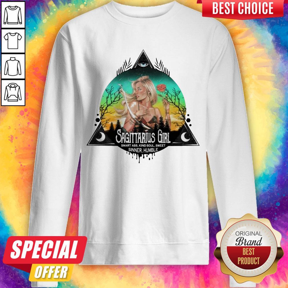 Pretty Sagittarius Girl Smart Ass Kind Soul Sweet Sinner Humble Shirt