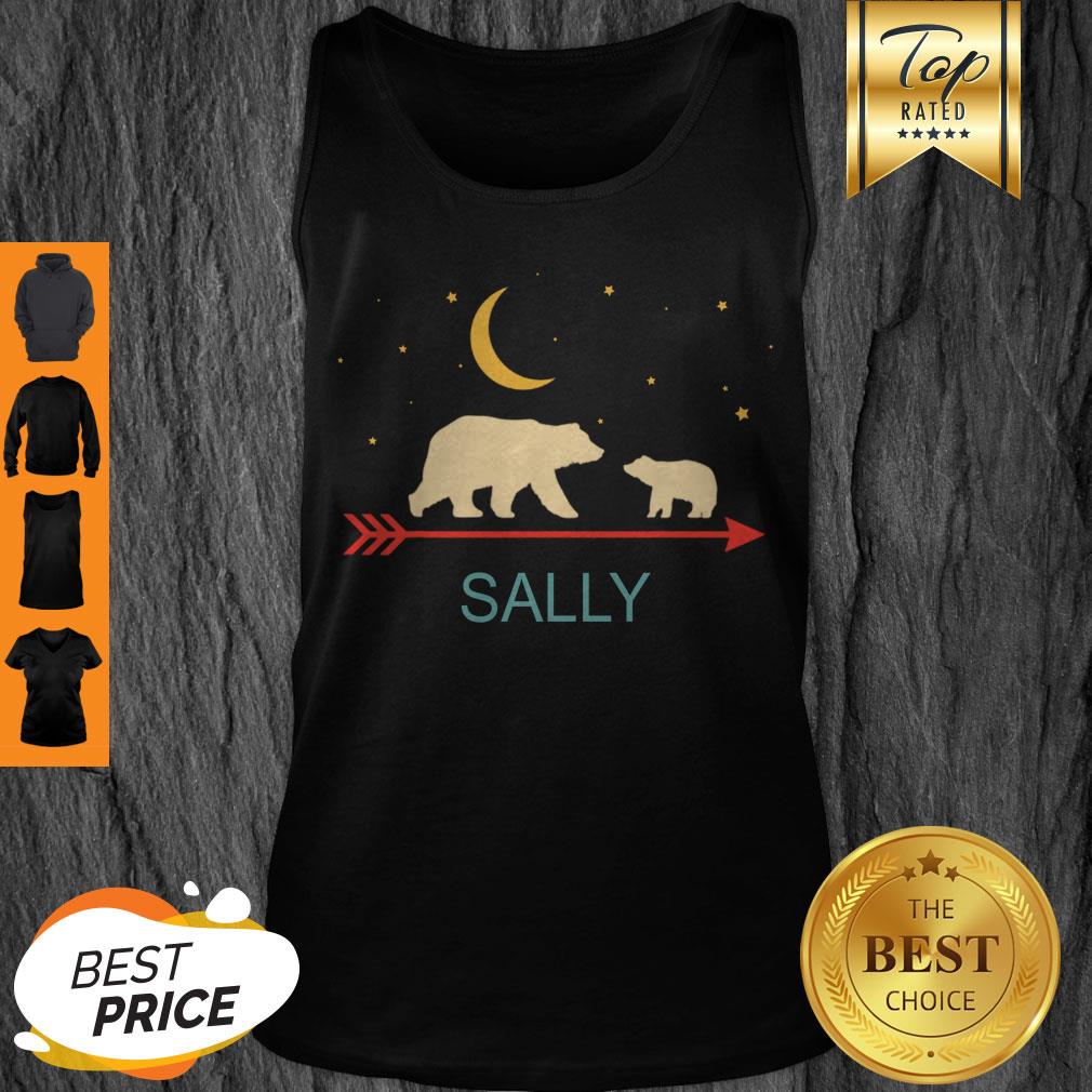 Pretty Sally Name Gift Personalized Mama Bear With 1 Cub Shirt