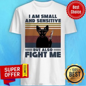 Halloween Michael Myers Black Cat I Am Small And Sensitive But Also Fight Me Vintage Shirt
