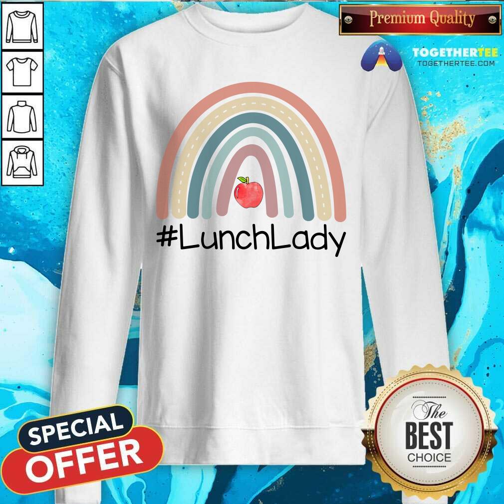 Rainbow Apple Lunch Lady Shirt