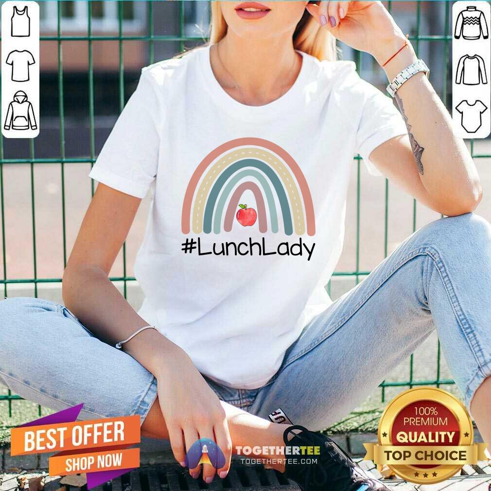Rainbow Apple Lunch Lady Shirt
