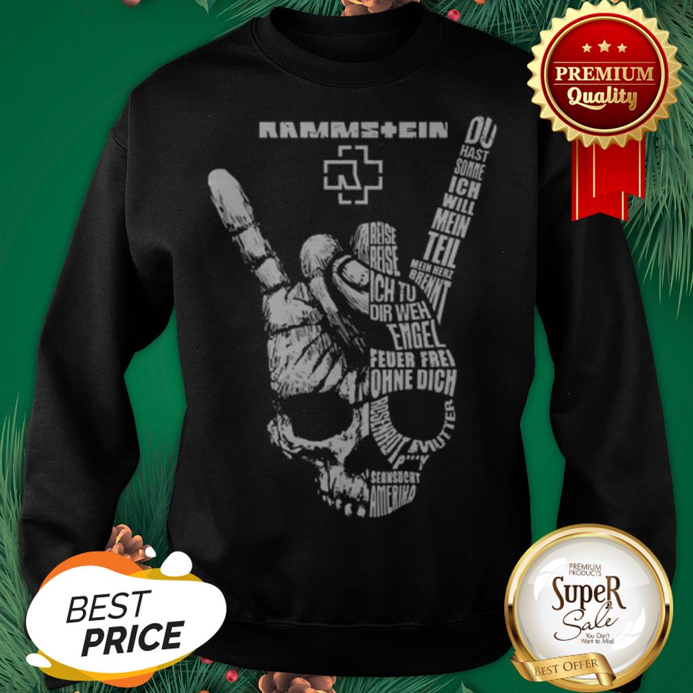 Rammstein Rock Sign Skull Shirt