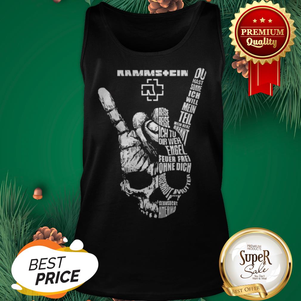 Rammstein Rock Sign Skull Shirt