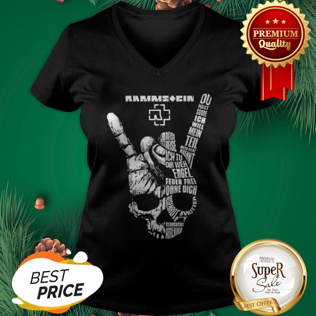 Rammstein Rock Sign Skull Shirt
