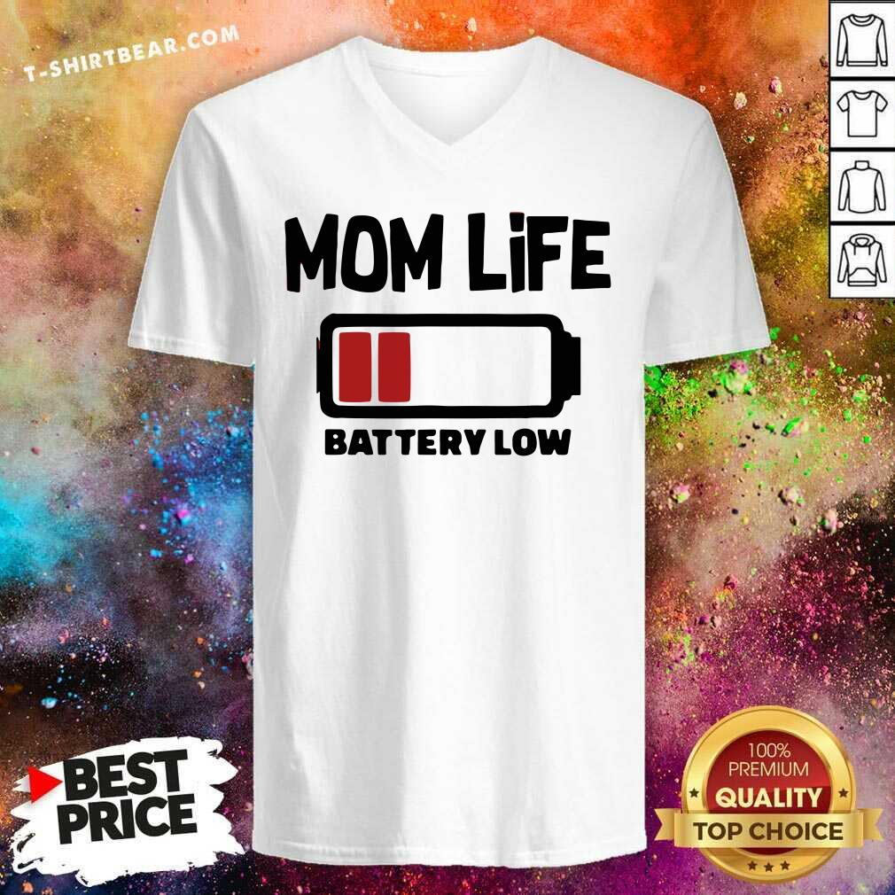 Reluctant Mom Life 4 Battery Low Shirt