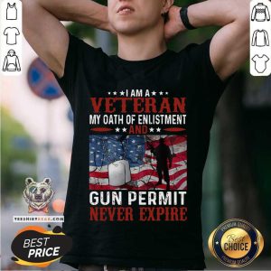 Cool I Am A Veteran Gun Permit Shirt