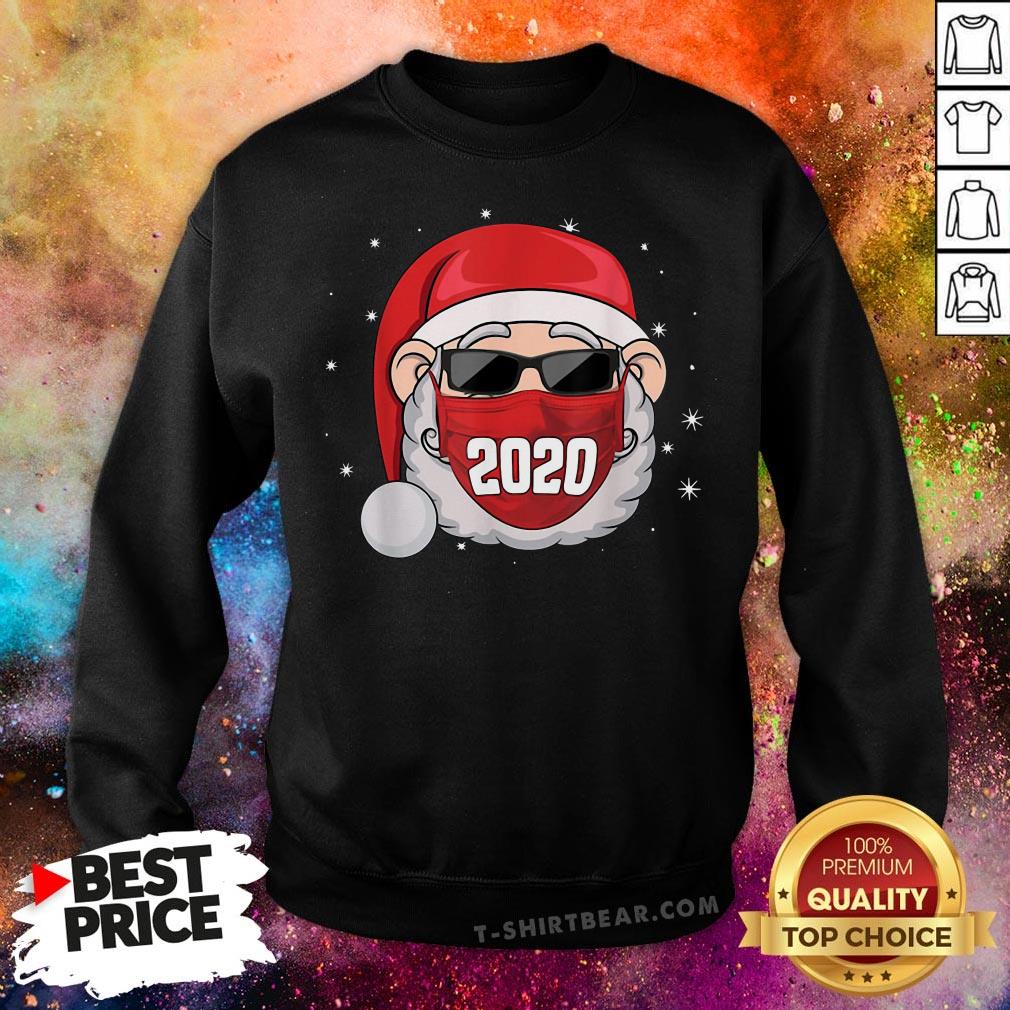 Top Santa With Face Mask Christmas 2020 Xmas Shirt