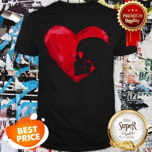 Official Love Skull Red Heart Shirt