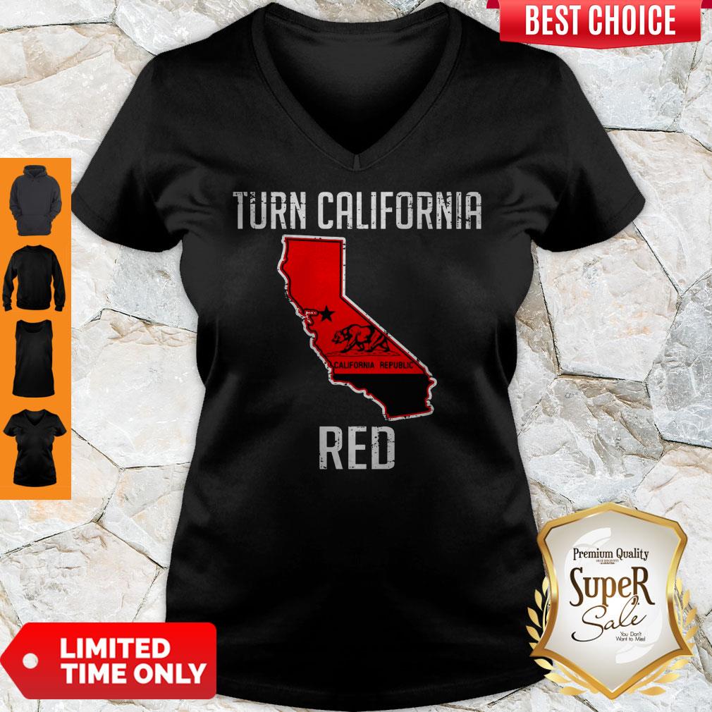 Official Turn California Red State Flag Shirt