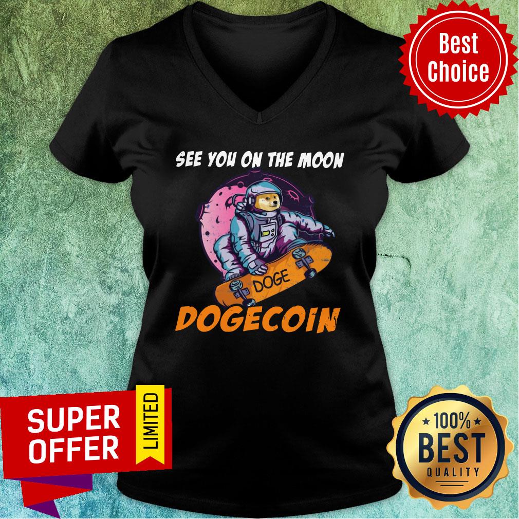 See You On The Moon Dogecoin Spacedog Shirt