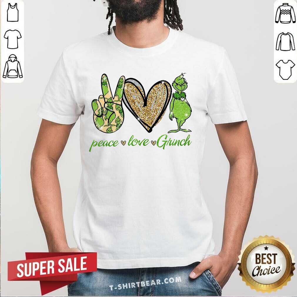 Pretty Peace Love The Grinch Shirt