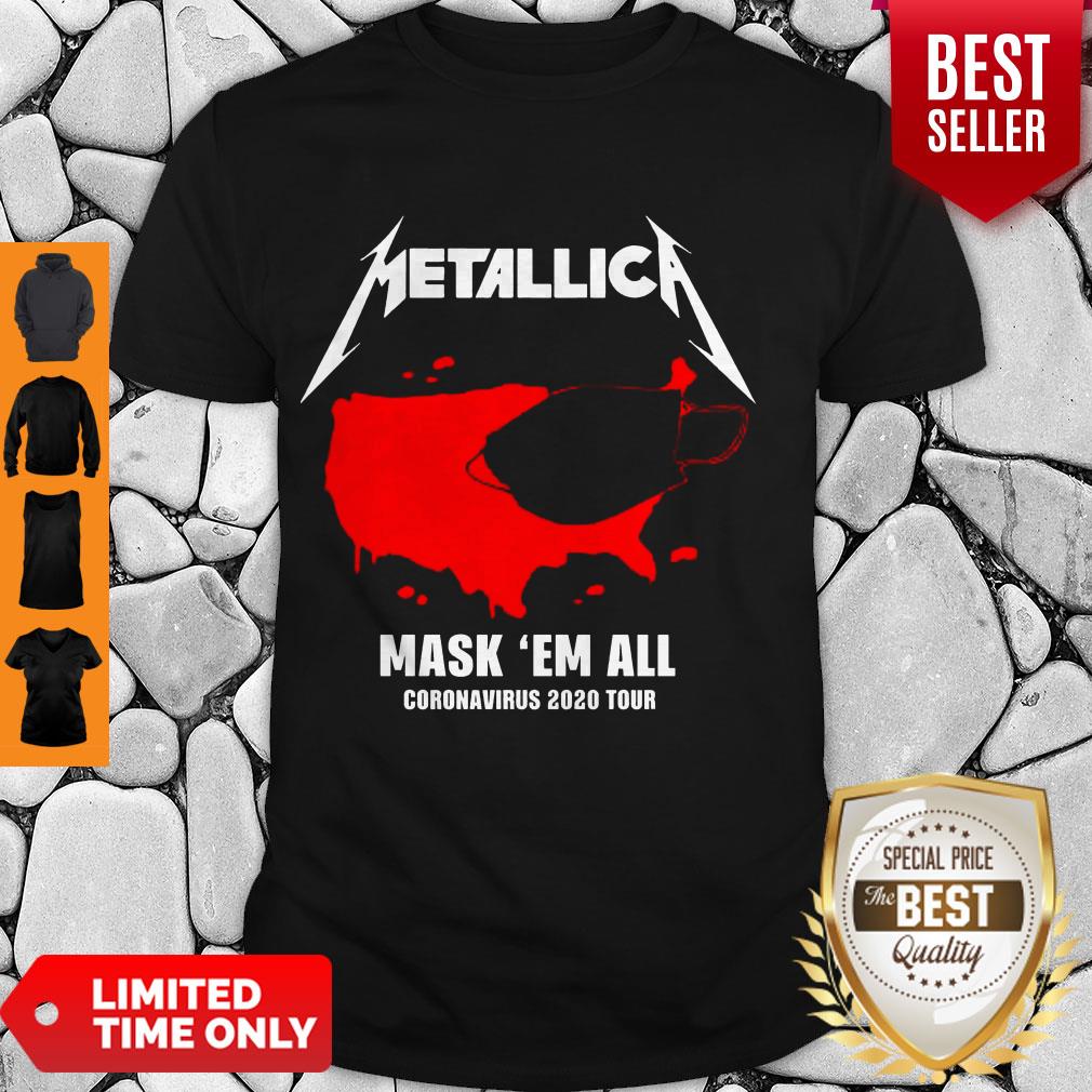 Awesome Metallica Mask’em All Coronavirus 2020 Tour Shirt