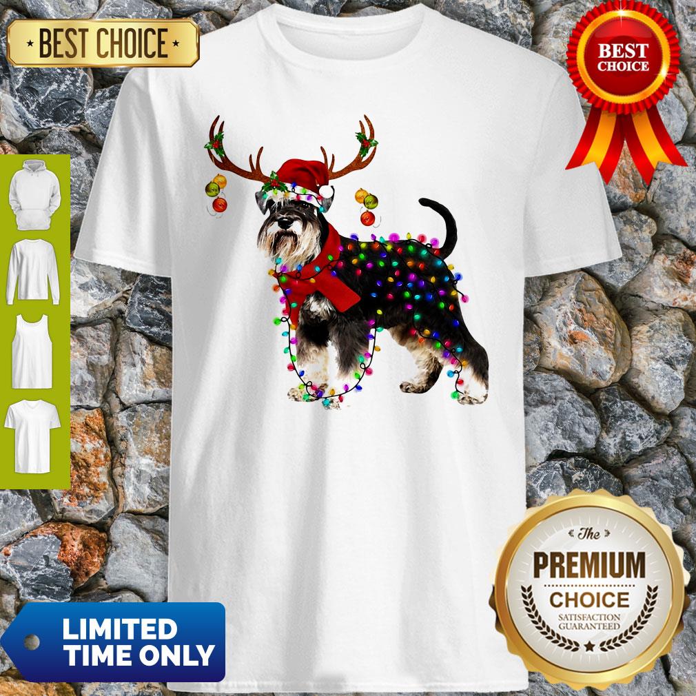 Yorkshire Dog Light Deer Merry Christmas Shirt