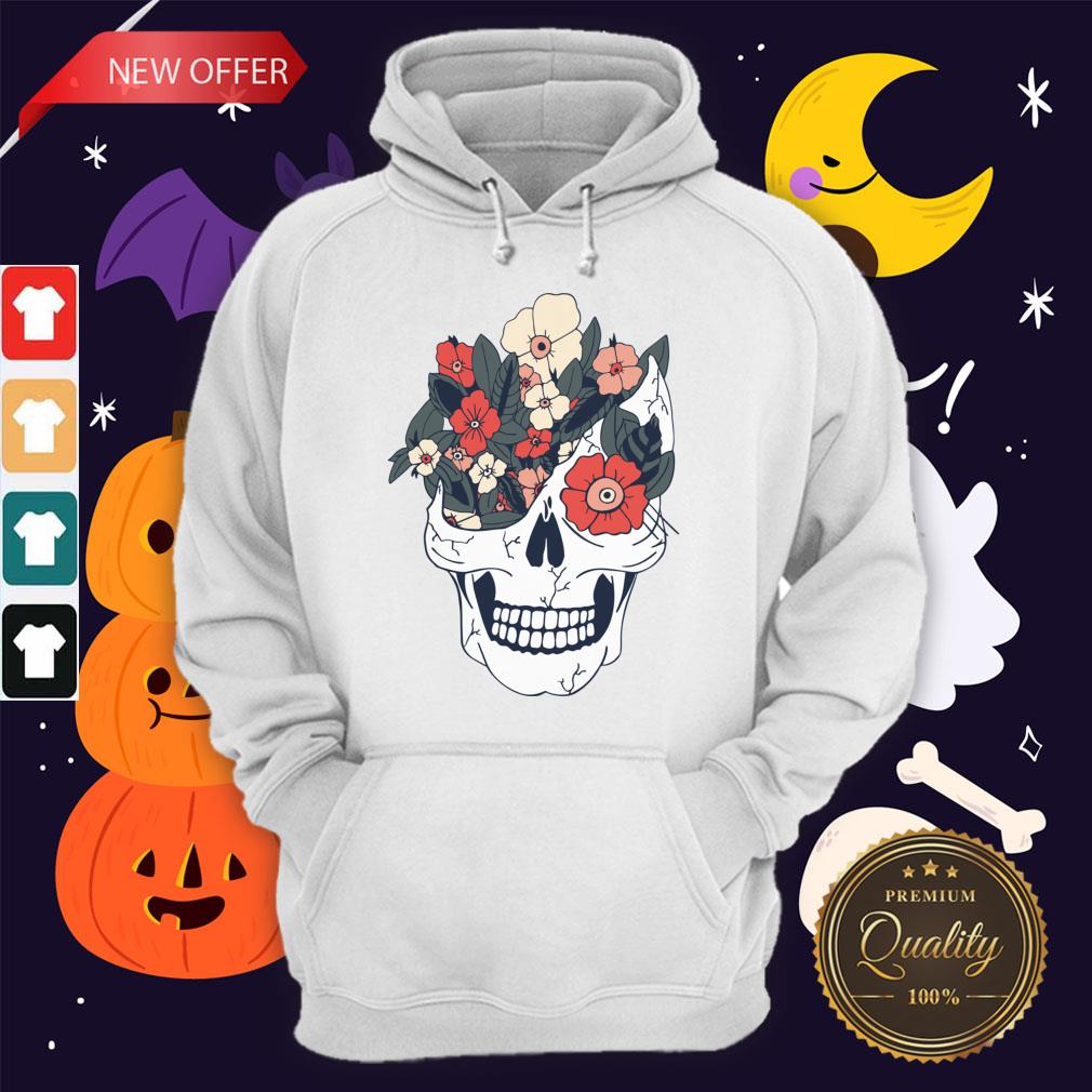 Skulls And Flowers Dia De Muertos Shirt