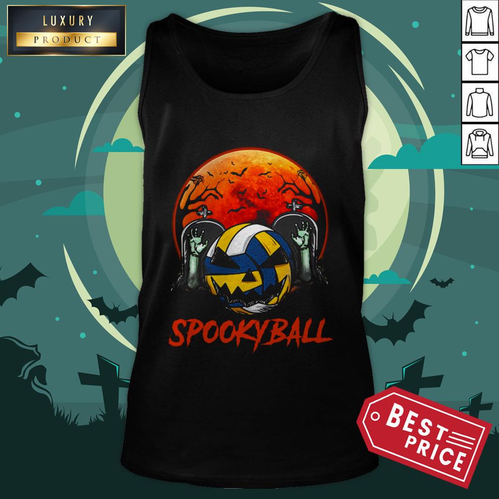 Sookyball Sunset Tomb Ghost Halloween Shirt