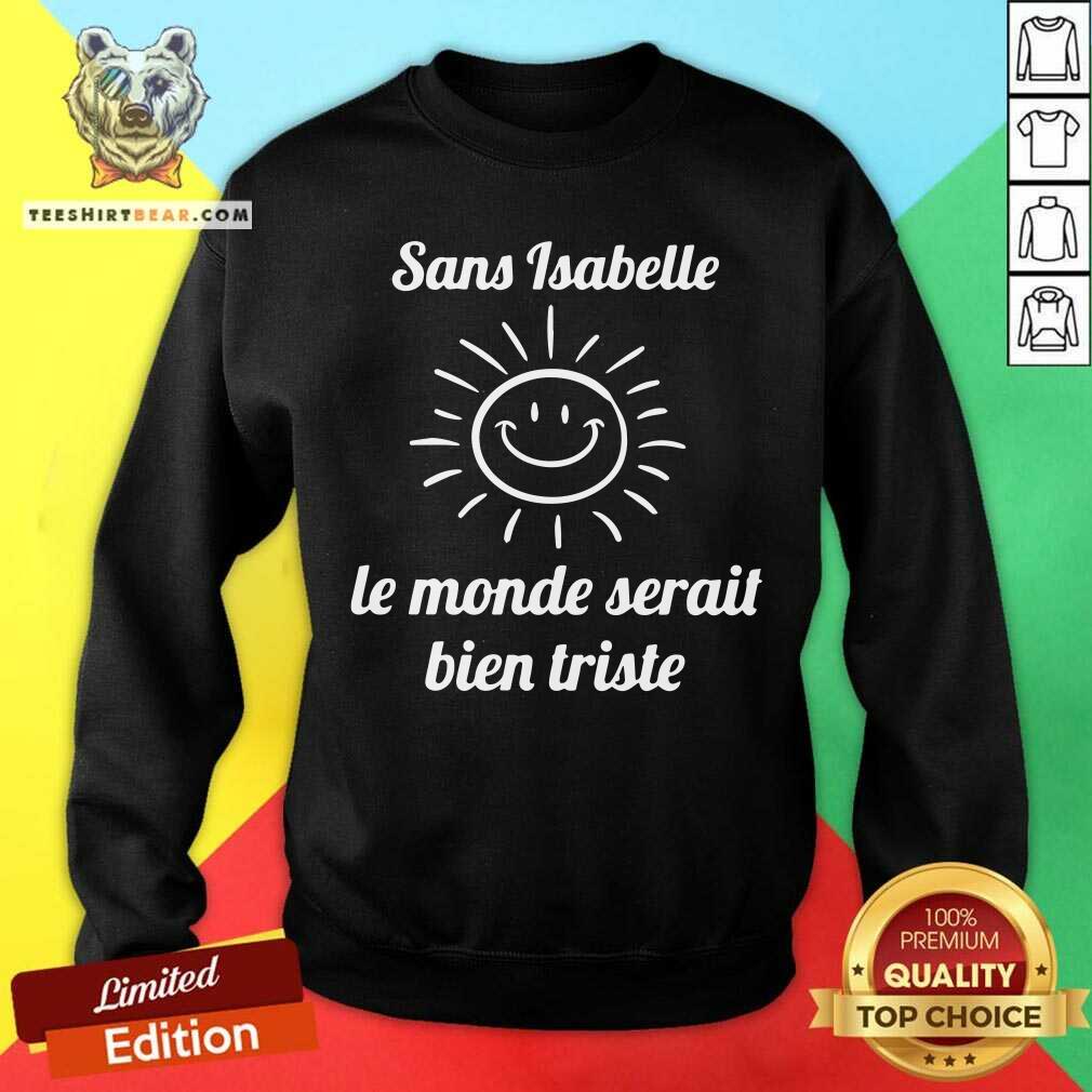Sun Sans Isabelle Le Monde Serait Bien Triste Shirt