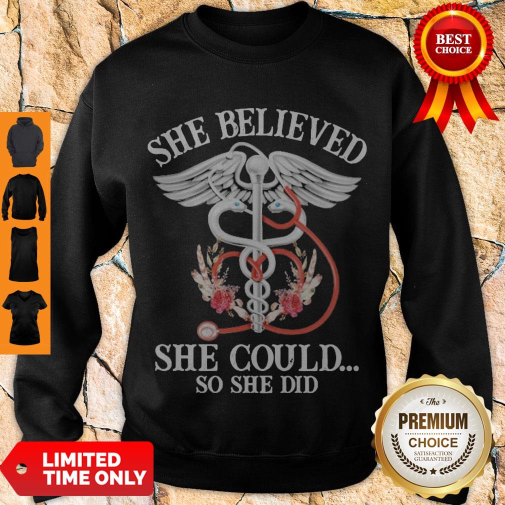 Official She Believed She Could So She Did Shirt