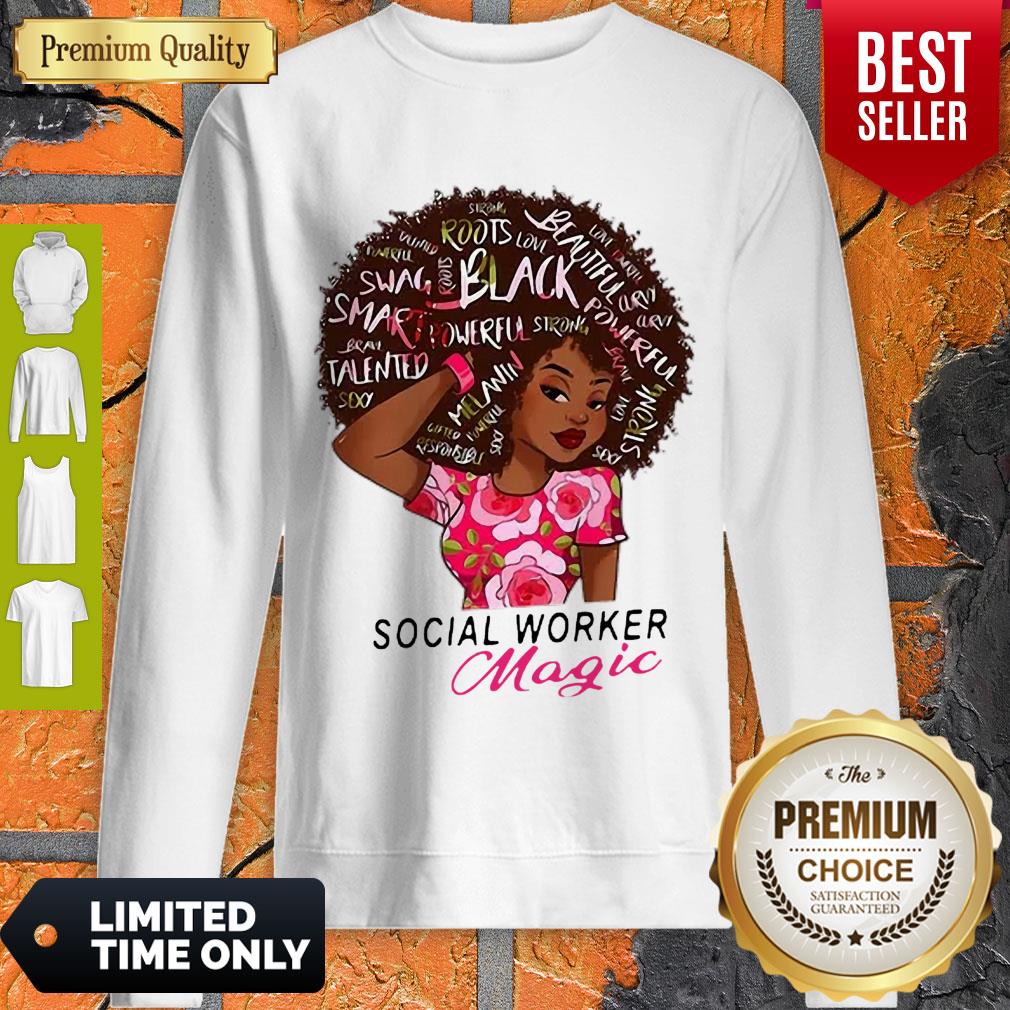 Sexy Black Girl Social Worker Magic Shirt
