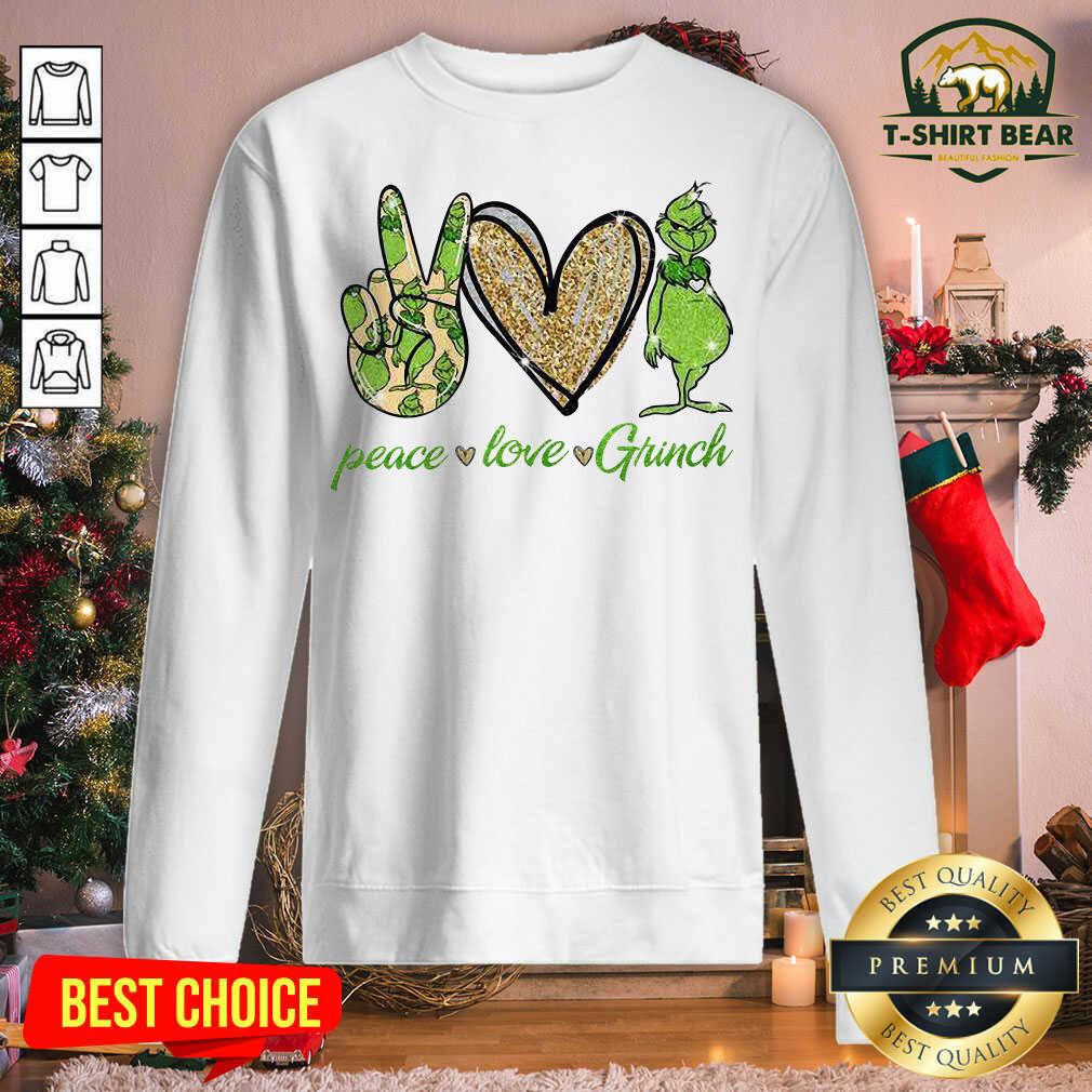 Pretty Peace Love The Grinch Shirt