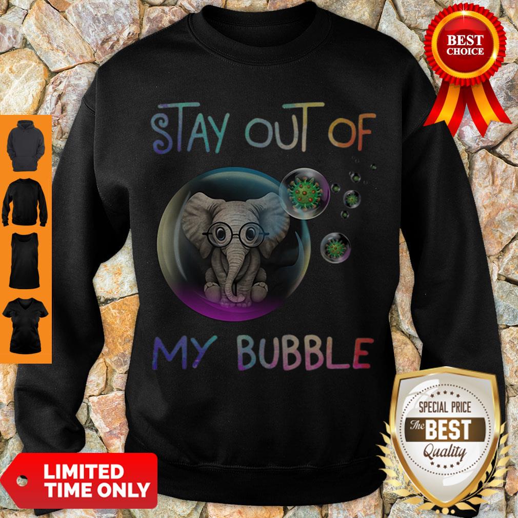 Cute Elephant Stay Out Of My Bubble Coronavirus Shirt