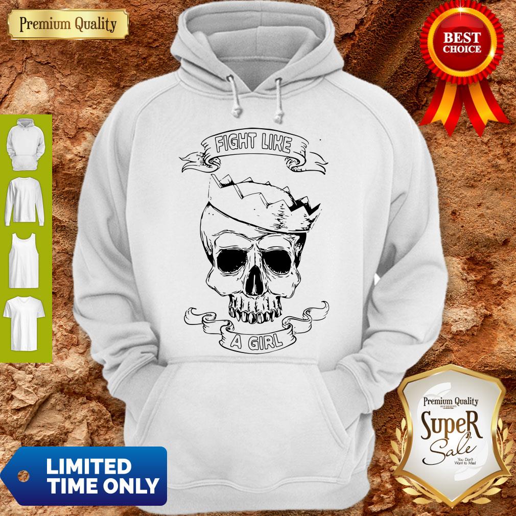 Fight Like A Girl Awareness Skull Princess Shirt