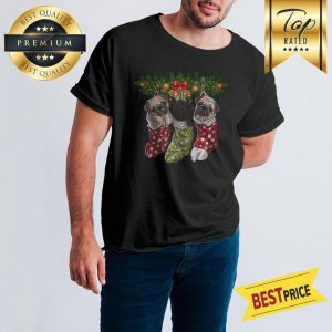 Pug In Socks Christmas Shirt