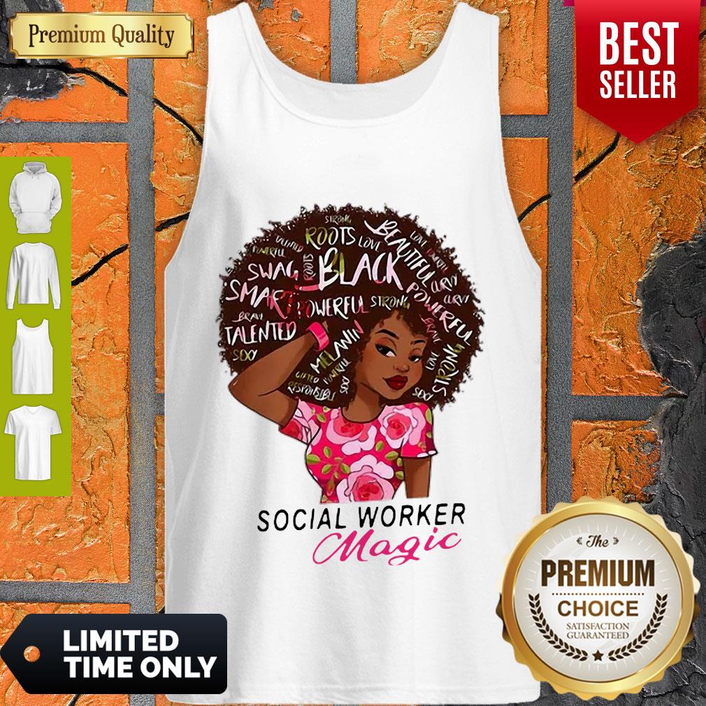 Sexy Black Girl Social Worker Magic Shirt
