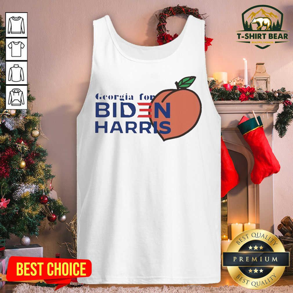 Cute Georgia For Biden Harris Peach Shirt