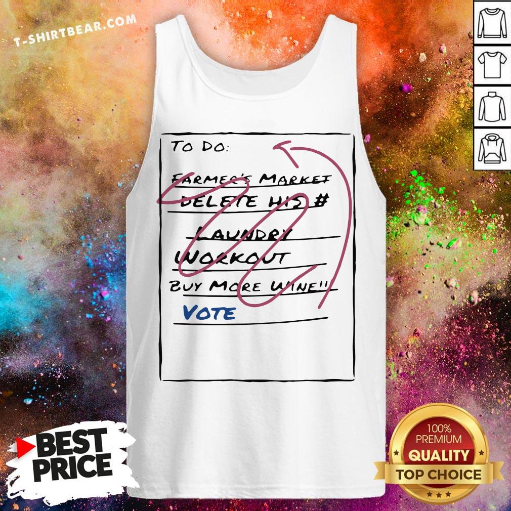 Official 2020 Vote To Do List Shirt