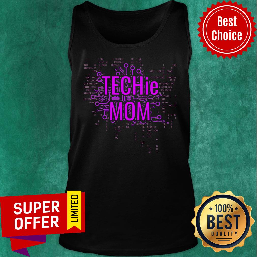 Techie Mom Crypto Purple Circuit Shirt