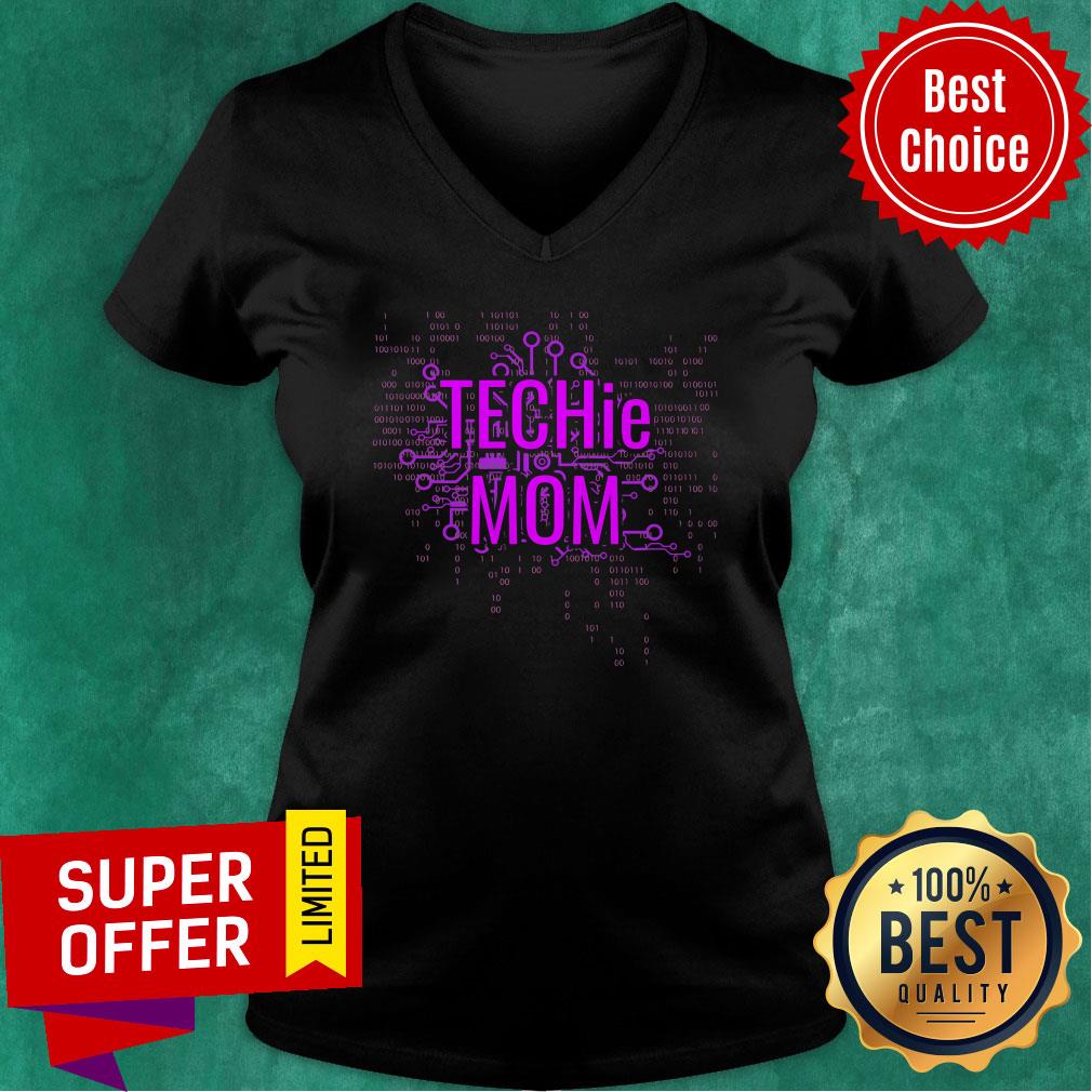 Techie Mom Crypto Purple Circuit Shirt